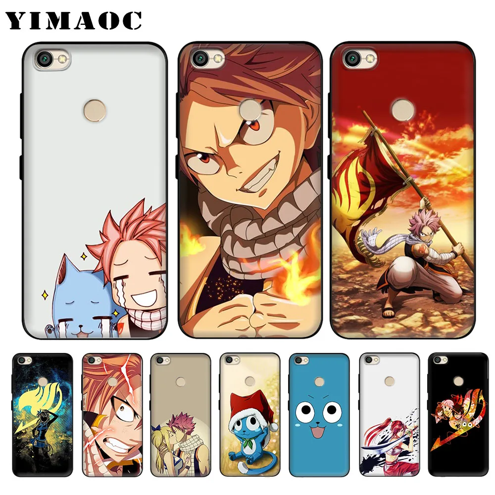 Мягкий чехол YIMAOC Fairy Tail для Xiaomi Redmi 4A Note 4X5 Plus 5A Pro Prime |