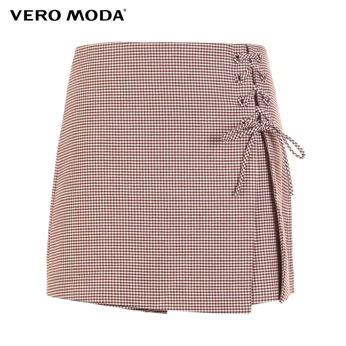 Vero Moda Женские клетчатые повседневные шорты на шнуровке | 318315529