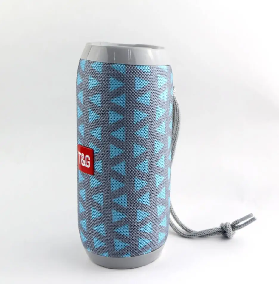 Grey TG117 Bluetooth открытый динамик водонепроницаемый портативный беспроводной Колонка громкий динамик коробка FM радио Aux вход поддержка TF карты - Цвет: Grey