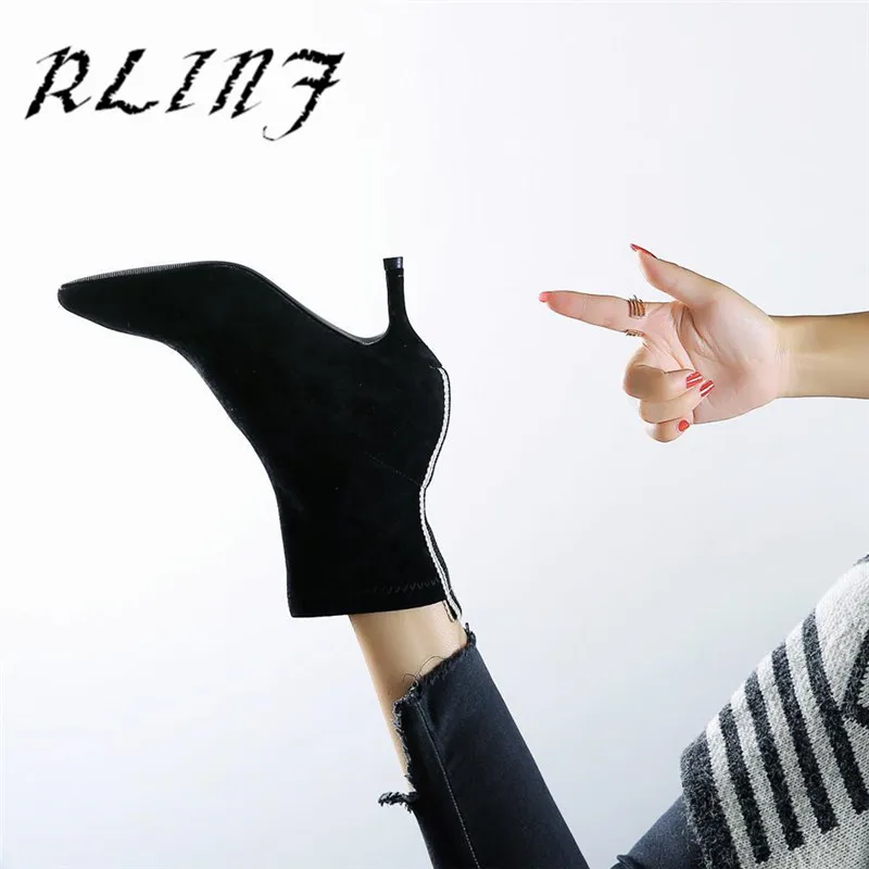 RLINF острым принцессы на высоком каблуке Новый Цвет подходящая трубка эластичные