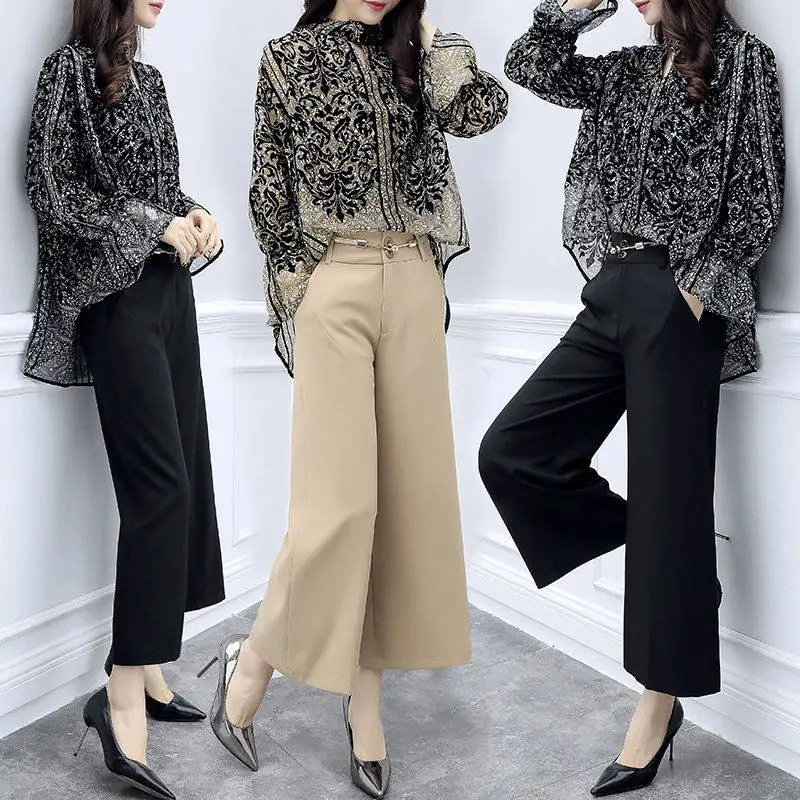 Стильный комплект из двух предметов топ и штаны женский костюм Модный Conjunto Feminino Ol
