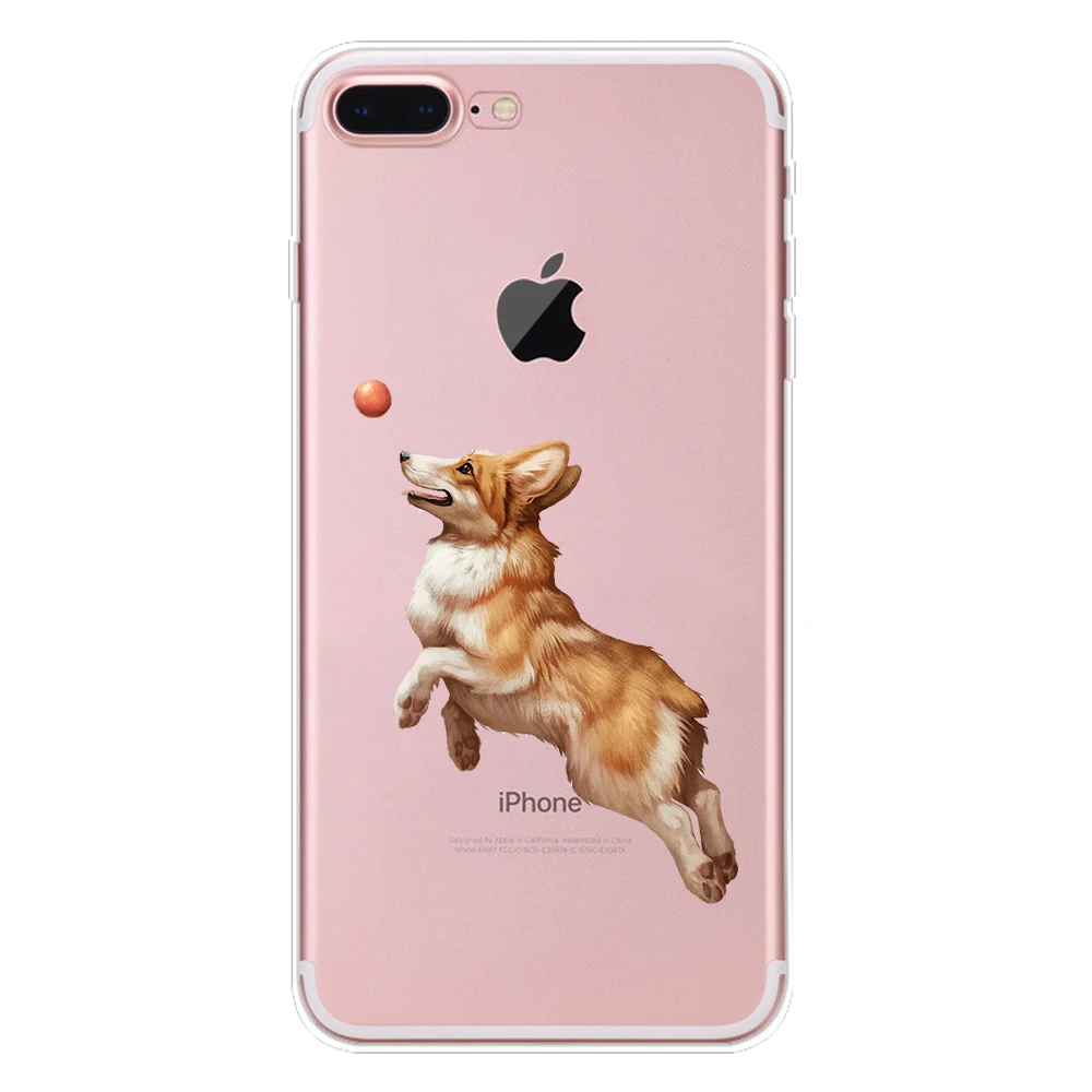 Мягкий чехол из ТПУ для iphone 7, 8, 6, 6S Plus, X, XS, Max, XR, 5, 5S, SE, чехол, силиконовый чехол, тигр, Лев, волк, лиса, рыба, чехол для телефона - Цвет: 125