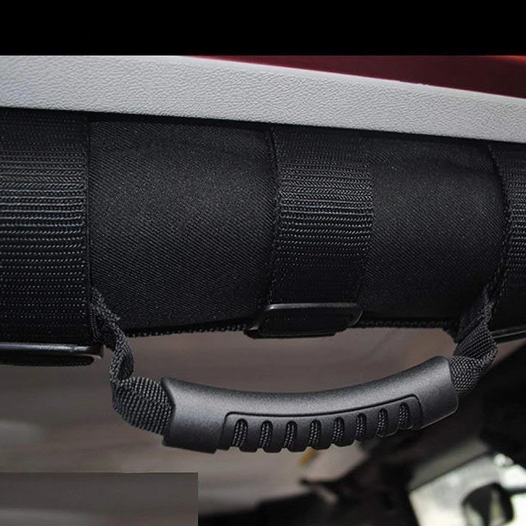 2 шт. тройной ремень рулон бар захват ручки Черный для Jeep Wrangler YJ TJ JK JKU 1987