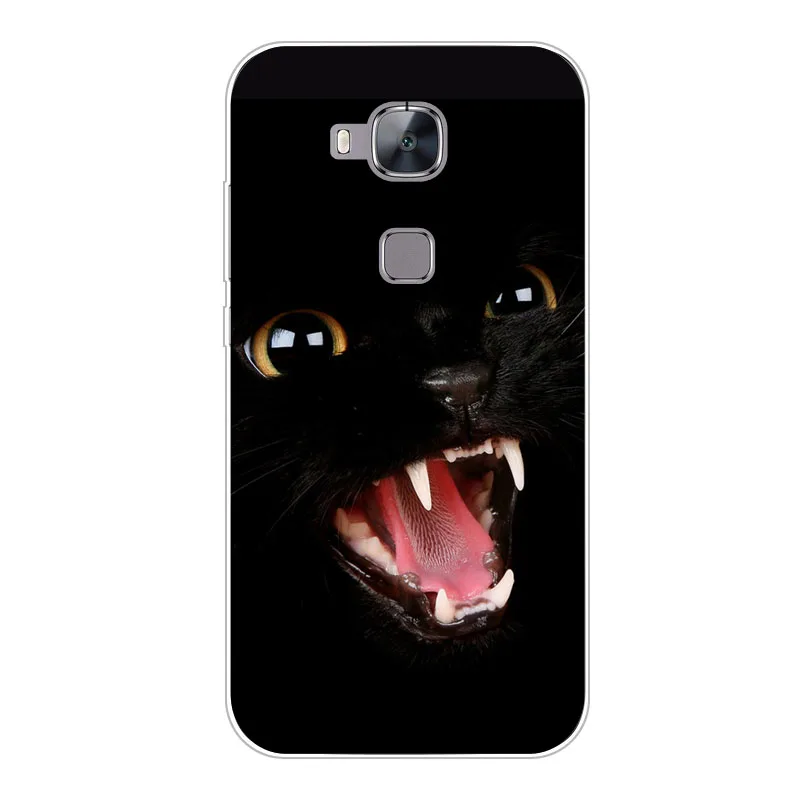 Huawei G8 чехол Silicon Драколов живопись мягкая ТПУ сзади Обложка для huawei G7 плюс