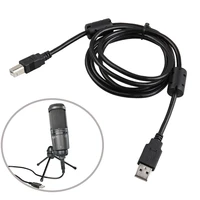 silver plated microphone connectors usb cable black suitable for audio technica at2020usb plus condenser microphone music parts