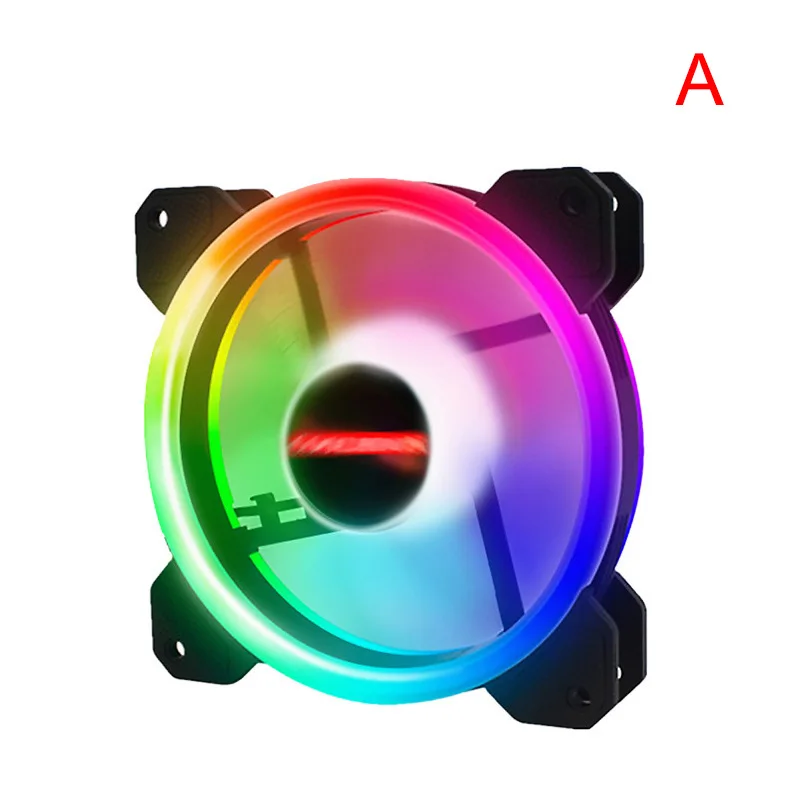 120 мм бесшумный двойной аура RGB вентилятор охлаждения для ПК компьютера ноутбука