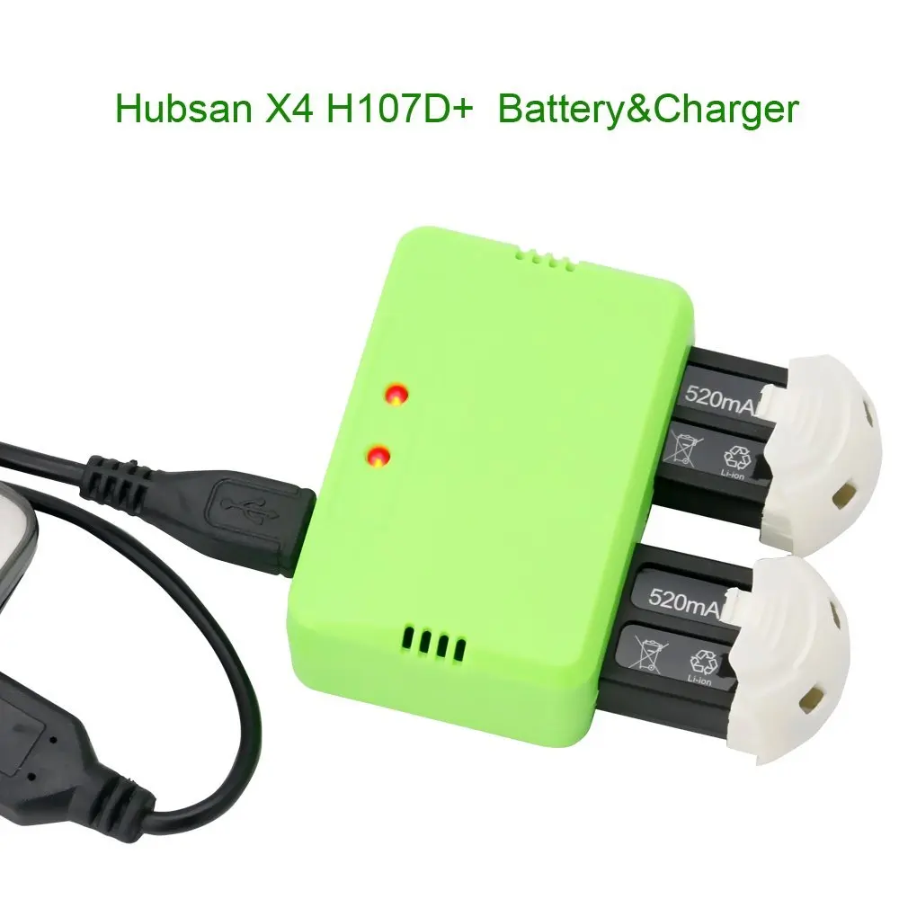 Литий полимерный аккумулятор Hubsan X4 Cam Plus H107D + 3 7 в 520 мАч 2 1|hubsan x4|hubsan x4 pluslipo battery |