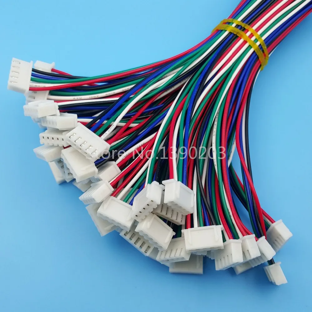 50 комплектов XH шаг 2 54 мм 5Pin одноголовый провод к разъему платы 15 см 24AWG с
