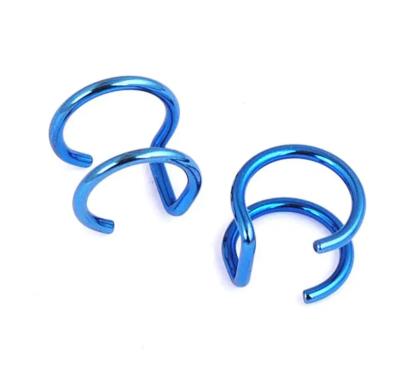2pcs/lot Ear Clip- New Trendy Simple Cute Unique Unisex Hollow U Shape Cuff Earring No Piercing Gift Clip | Украшения и