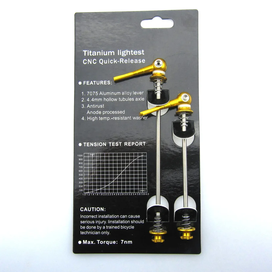 Горячее предложение 48 г/пара быстросъемные титановые Шпажки для велосипеда MTB