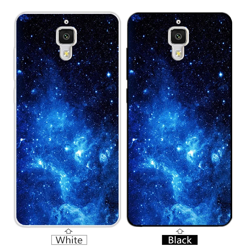 Soft Silicon for Xiaomi Mi4 Cases Customize Blue Cover Mi 4 Funda Slim TPU Phone Bag M4 Protector Coque |