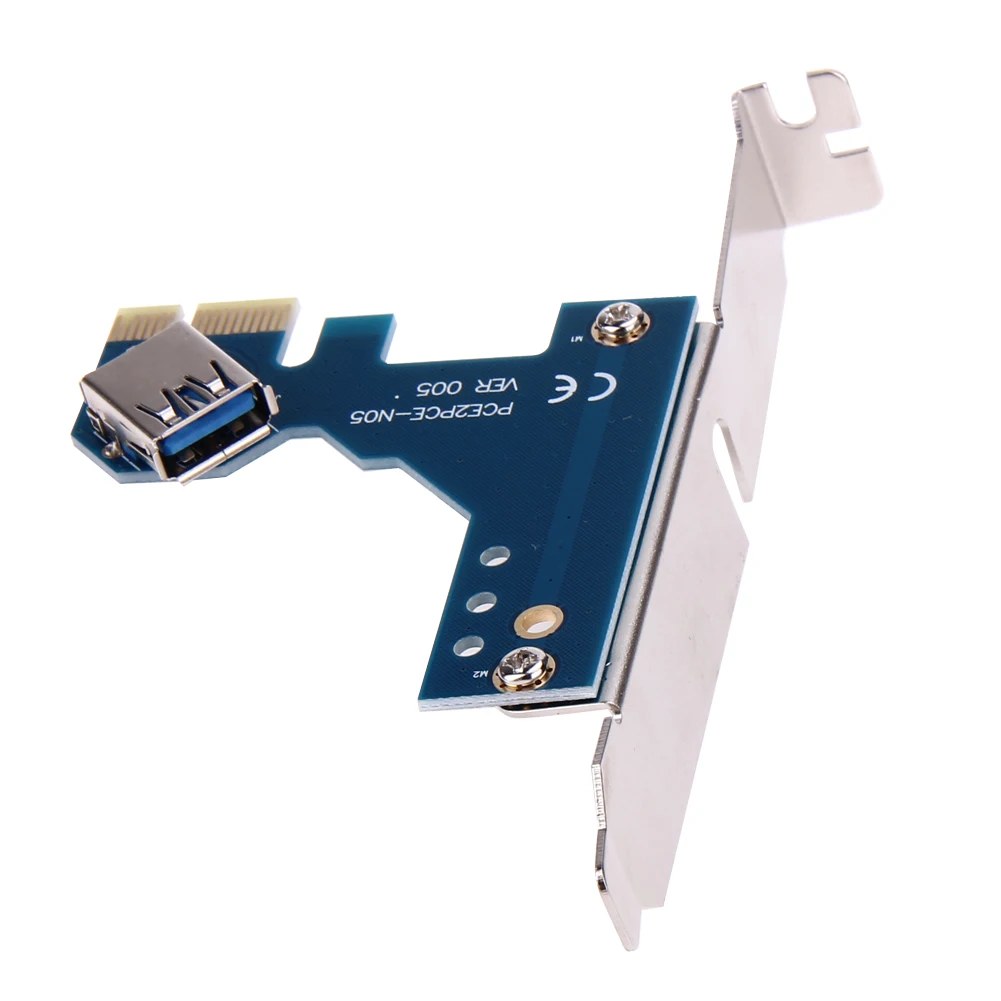 Переходная карта PCIe PCI-E с 1 до 3 разъемами PCI express, 1X разъемами, переходная плата с мультипликатором, переходная карта с концентратором+ 60 см Кабель USB 3,0