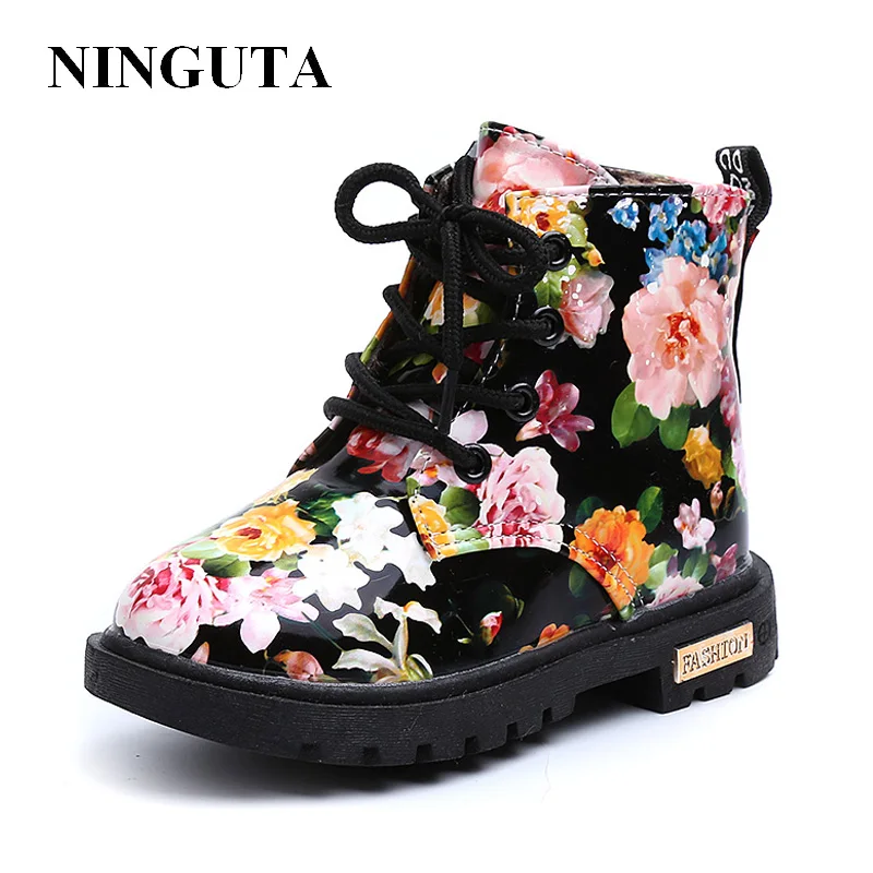 

Printing girls boots fashion girls shoes winter shoes kids snow boots