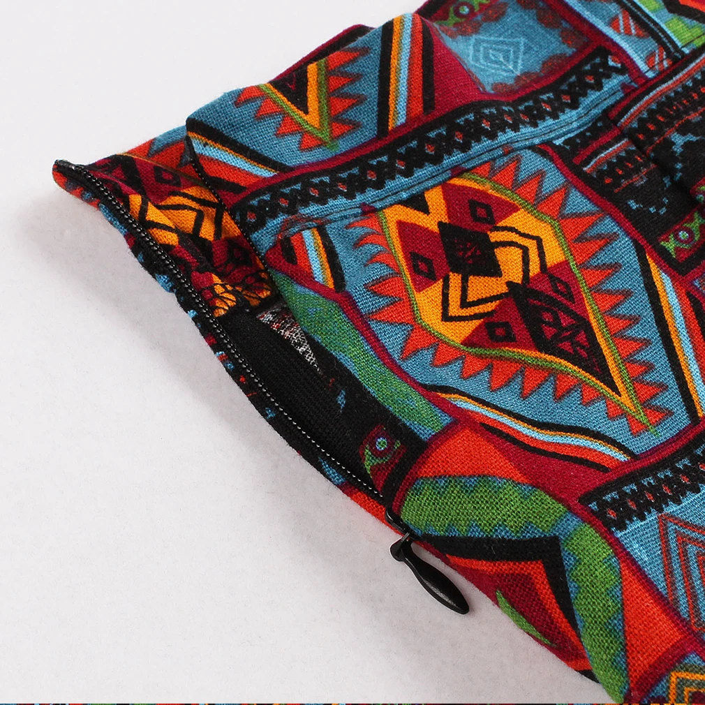 Горячая Новая Зимняя Юбка женская Ретро Винтаж Высокой Талией Линия Племенной