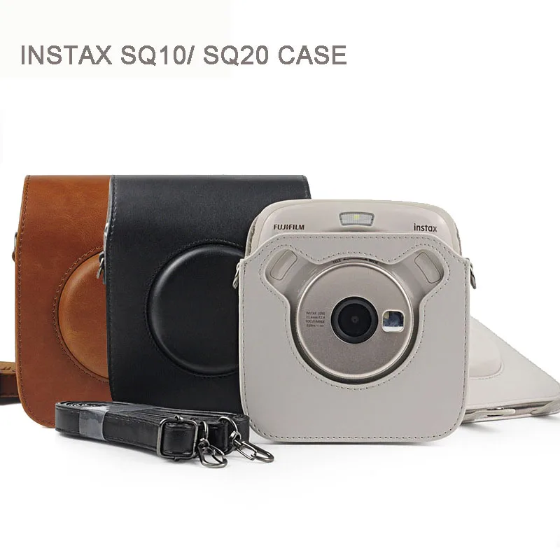 Сумка для камеры FUJIFILM Instax SQUARE SQ20 SQ10 чехол из искусственной кожи Винтажный на