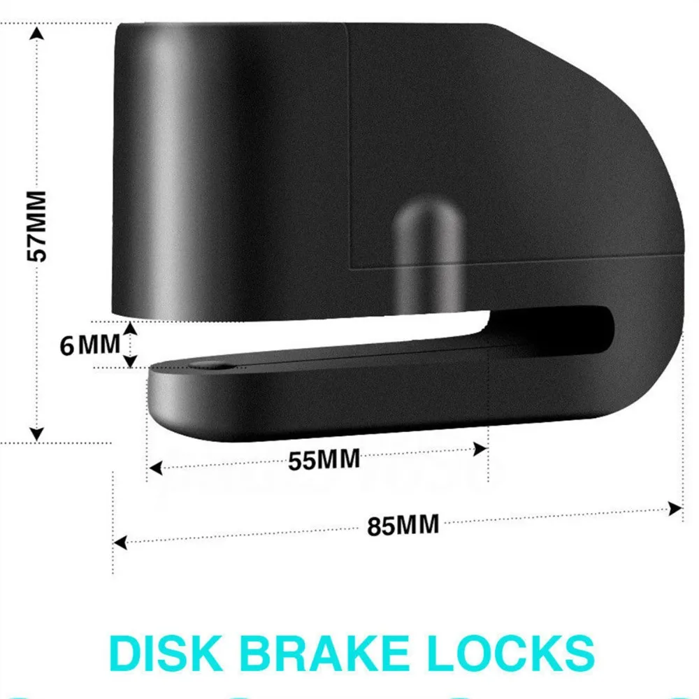 Mini Anti-theft Disc Brake Lock Stainless Steel Universal Motorcycle Blocked Alarm Safety Accessories | Автомобили и мотоциклы