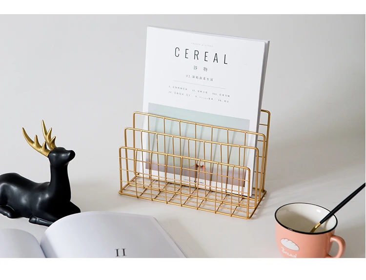 1 шт. новая сетка в скандинавском стиле из кованого железа стеллаж для газет