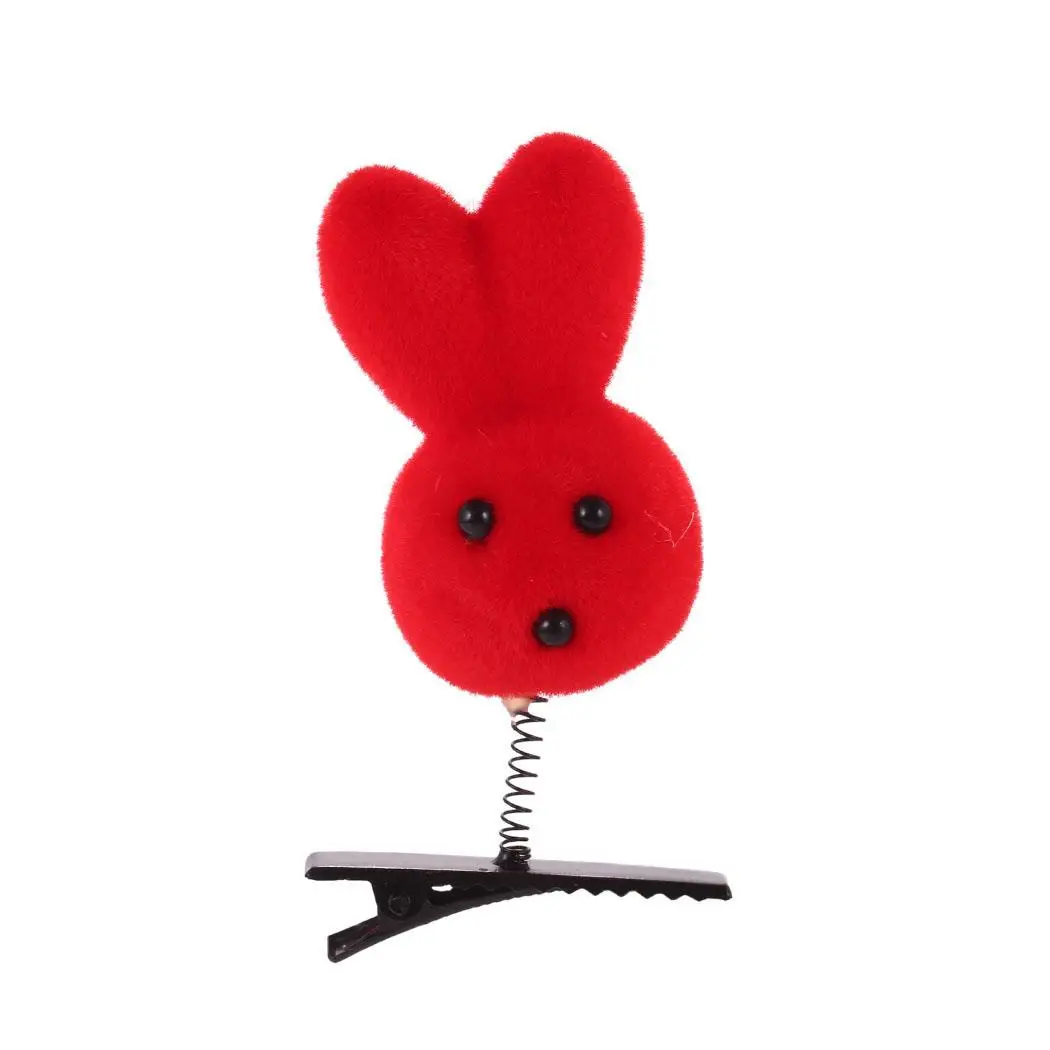 Women Girls Cartoon Cute Fleece Animal Pattern String Hair Clip Toy Gift Head Accessories Kids Toys Heart Chick | Детская одежда и