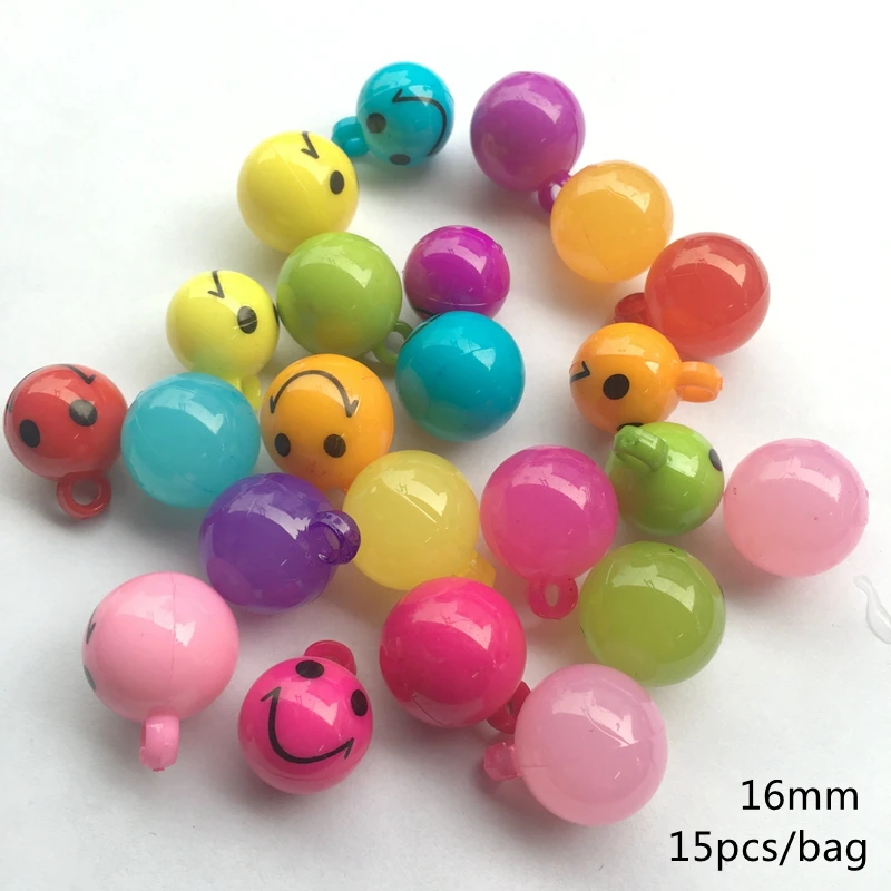 Акриловые Висячие бусины Meideheng со смайликом для изготовления ювелирных