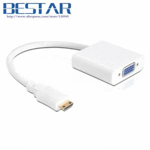 Черный и белый Eeepad TF101 SL101 мини hdmi вход в VGA выходной адаптер проектора для