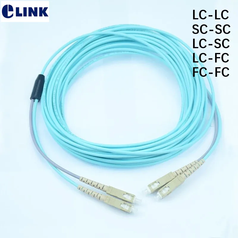 1 шт. 200mtr OM3 армированный патчкорд 2 волокна SC-SC LC-LC джемпер ftth 2-жильный оптический