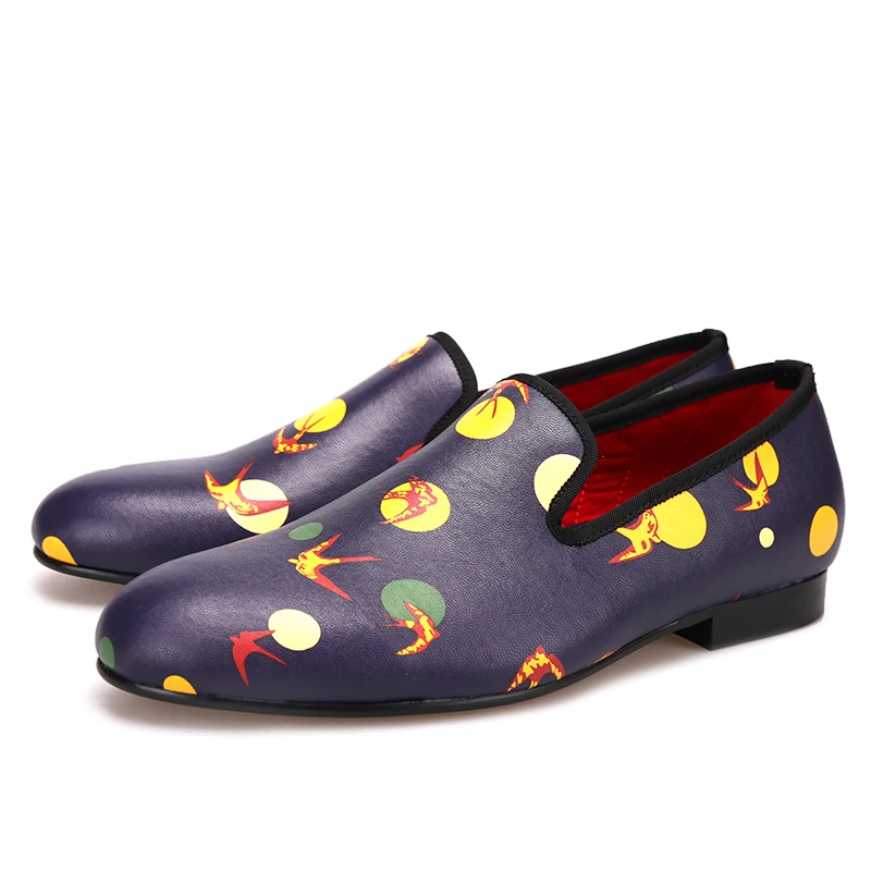 Мокасины Piergitar мужские ручной работы стильные туфли без застежек с разноцветным