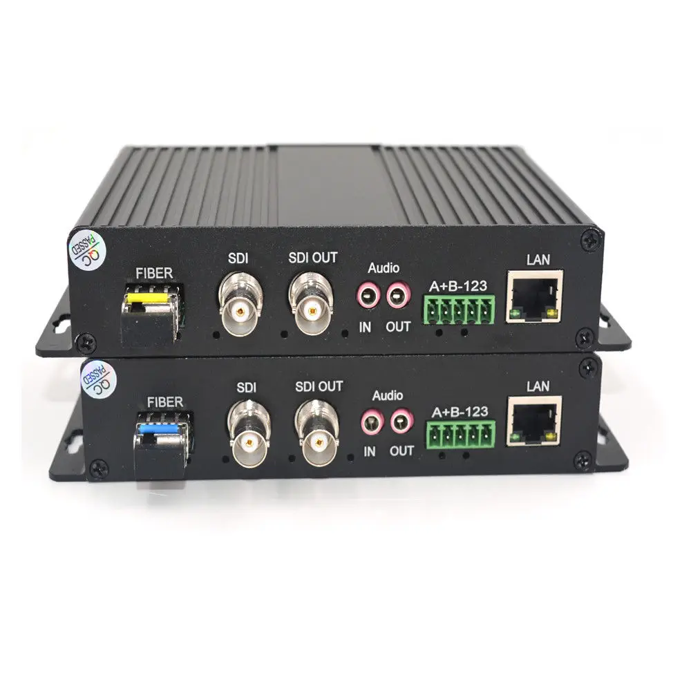 Jyttek HD-SDI видео/аудио/Ethernet волоконно-оптические медиа-конвертеры TX / RX LC S/M 20 км |