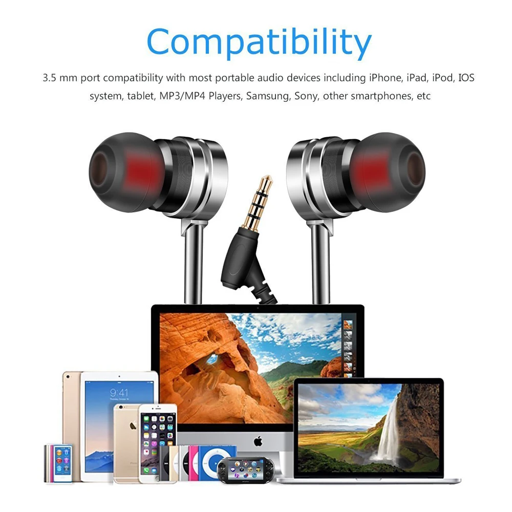 DUSZAKE DM9 In-ear Earphone Headset Hifi Earbuds Bass Ear With Mic for Samsung Xiaomi Huawei Cellphone | Электроника
