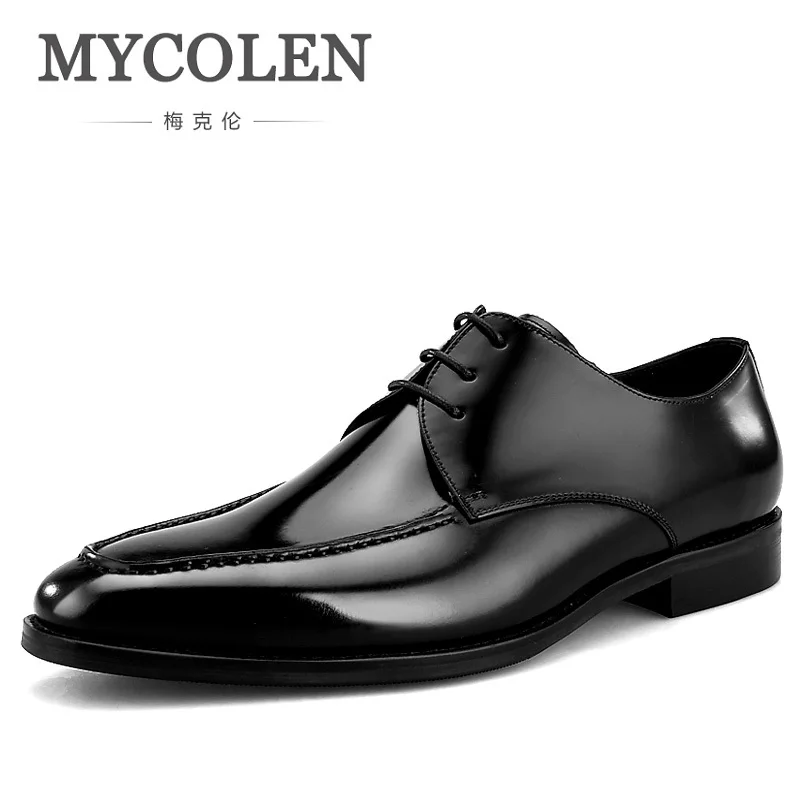 MYCOLEN/2018 роскошные модные мужские туфли минималистичный дизайн повседневные