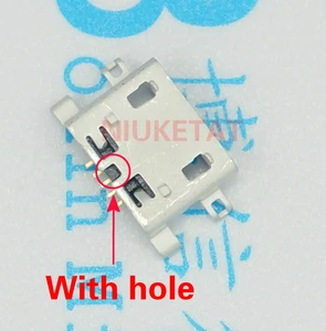 50pcs Micro USB Connector 5pin 0.8mm B Type With hole Female For Mobile
Phone Micro USB Jack Connector 5 pin Charging Socket
