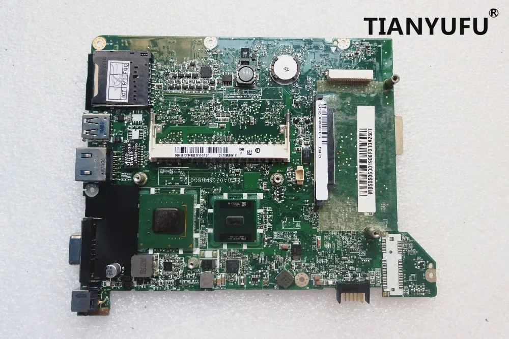 Материнская плата ZG5 MBS0506001 DA0ZG5MB8G0 N270 1 6 ГГц ЦП для Acer aspire one A110 A150 материнская
