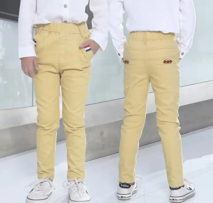 

Kids 2017 Boys Pants For Retail New Spring Thin Cotton Pants Boys Casual Sports Trousers Harem For School Boy Knit Elastic pants
