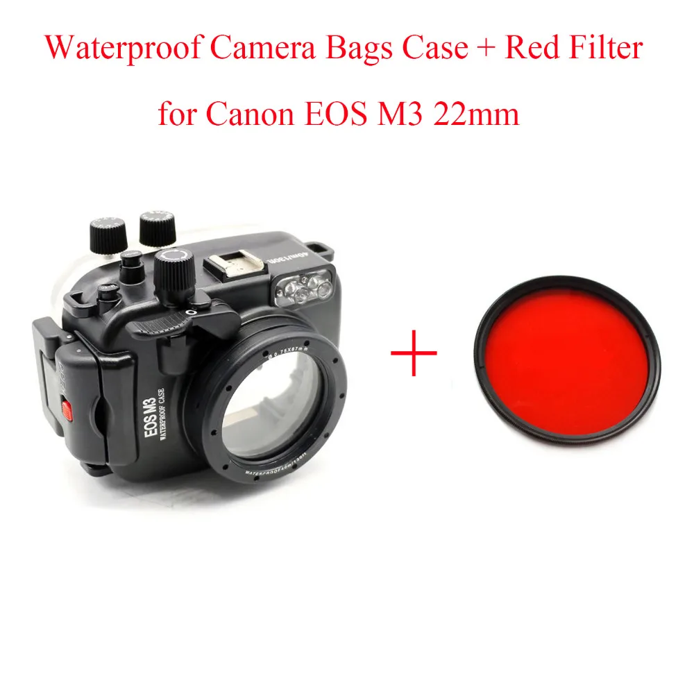 Чехол Meikon 40 м/130 футов для подводной камеры чехол Canon EOS M3 22 мм водонепроницаемые