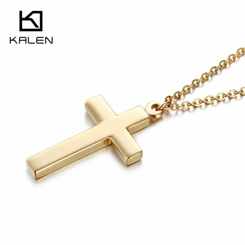 Женское Ожерелье из нержавеющей стали 45 см|cross pendant necklace|long chain necklacechain necklace |