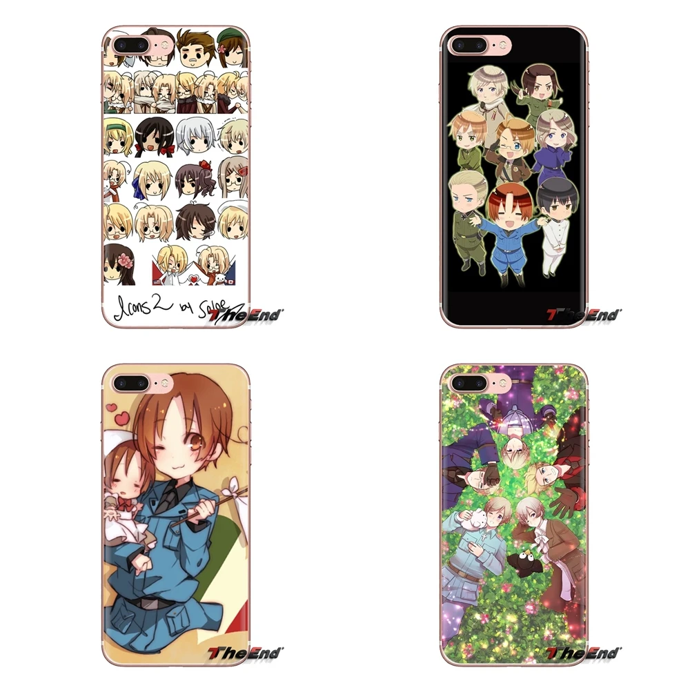 Transparent Soft Shell Covers For Huawei Mate Honor 4C 5C 5X 6X 7 7A 7C 8 9 10 8C 8X 20 Lite Pro hetalia Anime Japan |