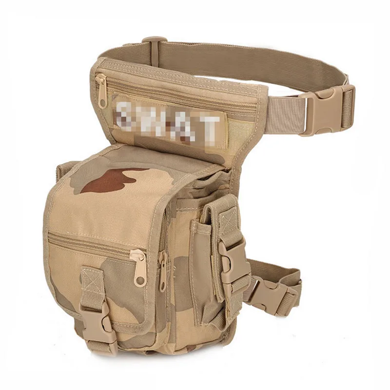 Sand Camo Военная Тактическая Сумка на бедро, многофункциональная сумка для походов на открытом воздухе, поясная сумка для охоты, поясная сумка для ног - Цвет: Sand Camo