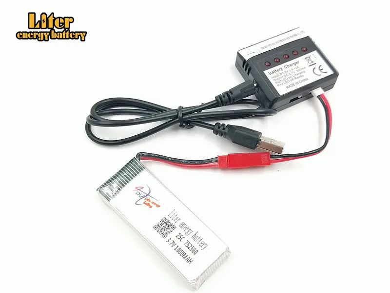 3 7 V 1000mah 752560 30c для 8807 8807w A6 A6W Rc Quadcopter запасные части 5in1 баланс зарядное устройство
