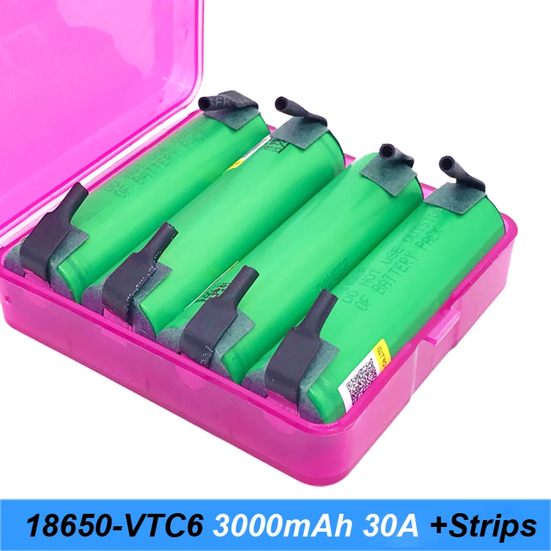 VTC6 3 7 в 3000 мАч 18650 литий ионная батарея 30A разряд для US18650VTC6 инструменты