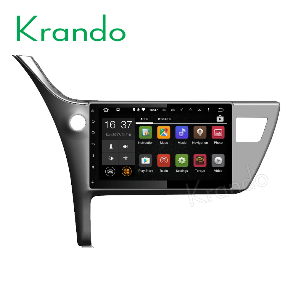 Автомобильный навигатор gps-плеер Krando Android 8 1 10 дюйма для toyota corolla 2017 + радио