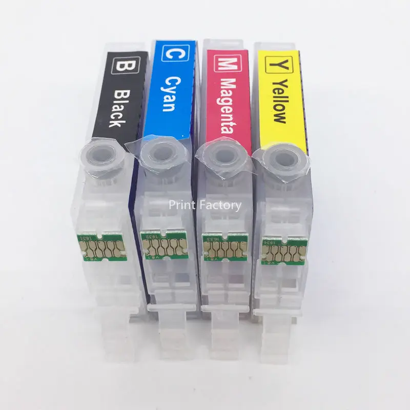 T2001 T2004 заполняемый картридж с чипом для Epson XP 200 300 400 310 410 510 WF 2510|Чернильные