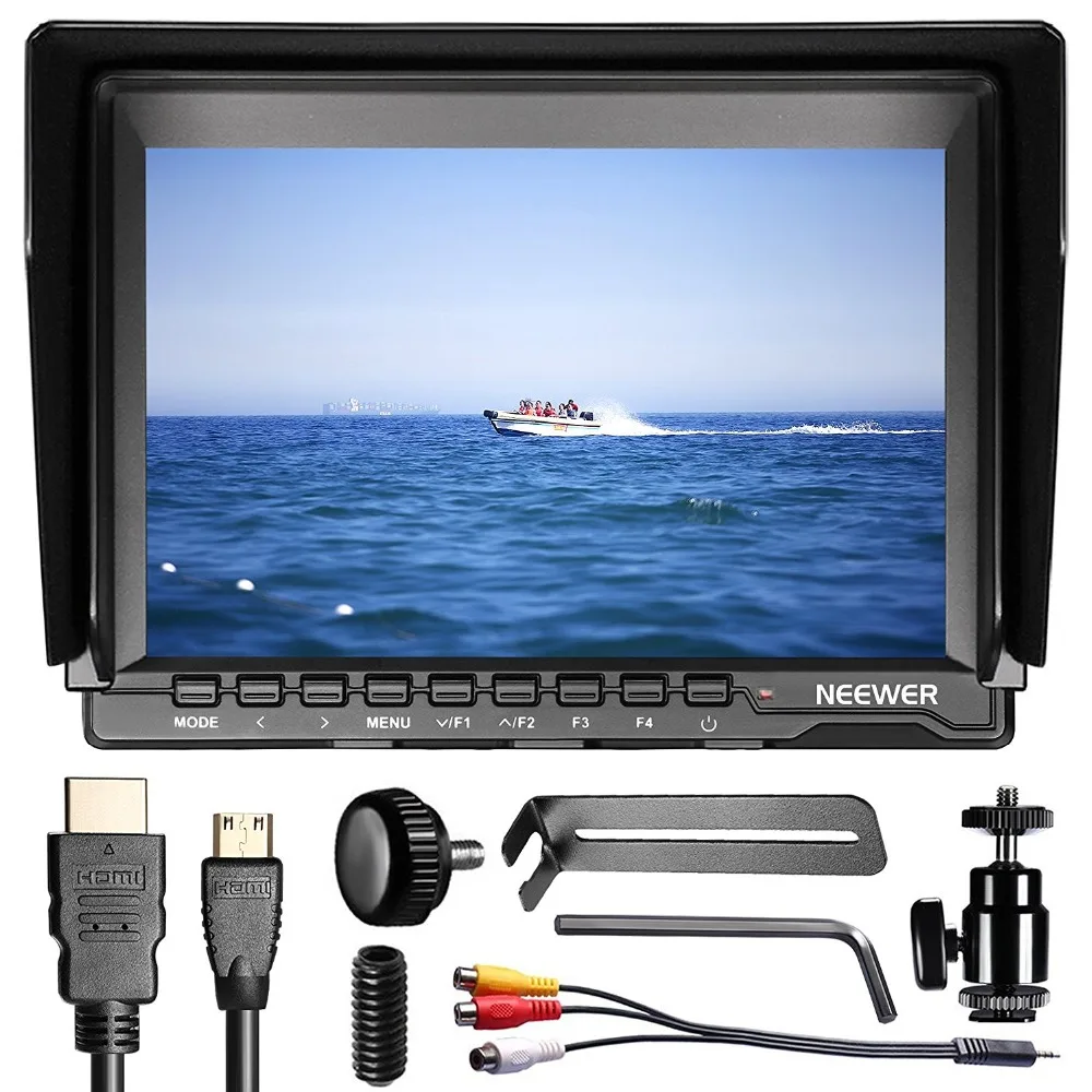 Neewer NW74K 7 ''Ultra HD 4K 1280x800 IPS экран Камера полевой монитор 16:10 /4:3 регулируемое