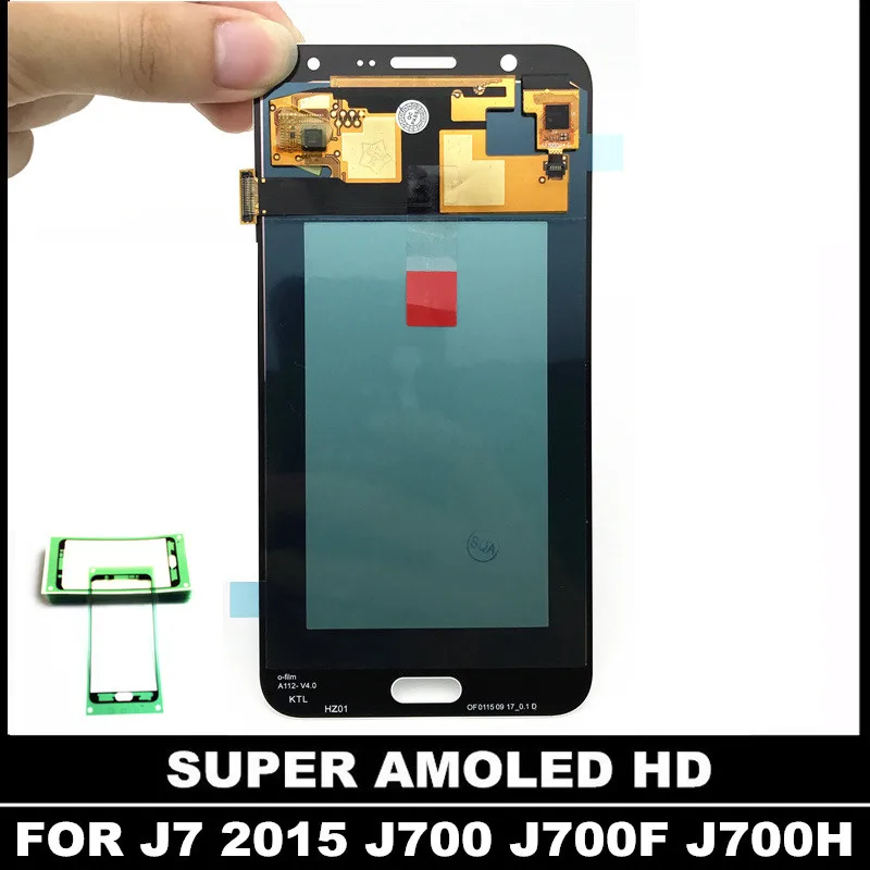 Супер AMOLED LCD для Samsung Galaxy J7 2015 J700 J700F J700H J700M LCDS дисплей кодирующий преобразователь