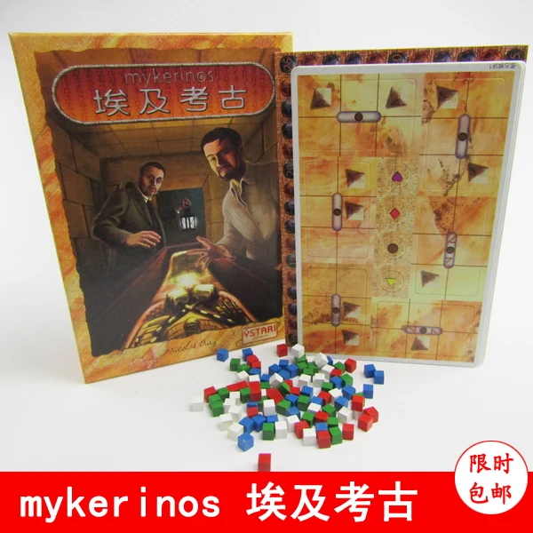 Настольная карточка для игры в египетском стиле Mykerinos китайская и Английская