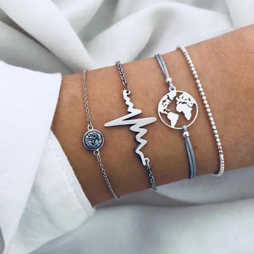 Браслет для женщин браслет из камня Femme браслеты с бусинами pulseira feminina pulseras bileklik