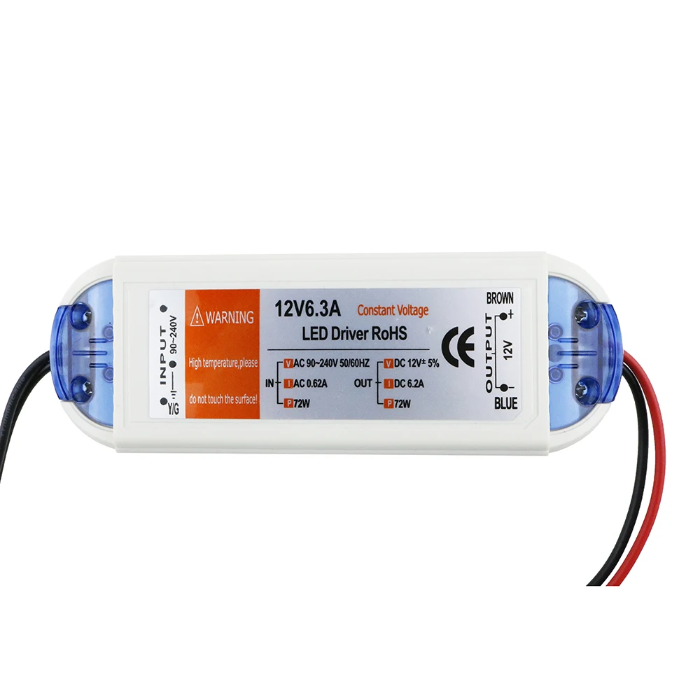 1 шт. светодиодный драйвер для освещения 12 В 240 А 72 Вт|transformer current|transformer lighttransformer led