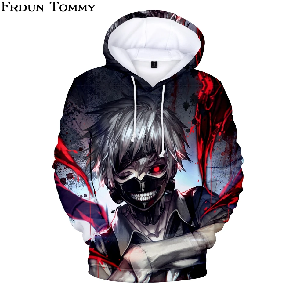 Tokyo ghoul новый стиль толстовки с 3d принтом Крутая толстовка модная крутая 2018 Новое