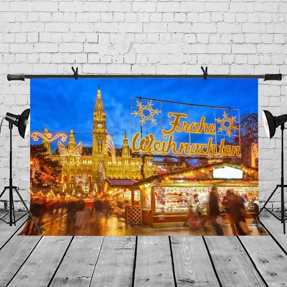 7x5ft рынок фон блестяще освещенный Европейский Bazaar фотография и студия фотографии