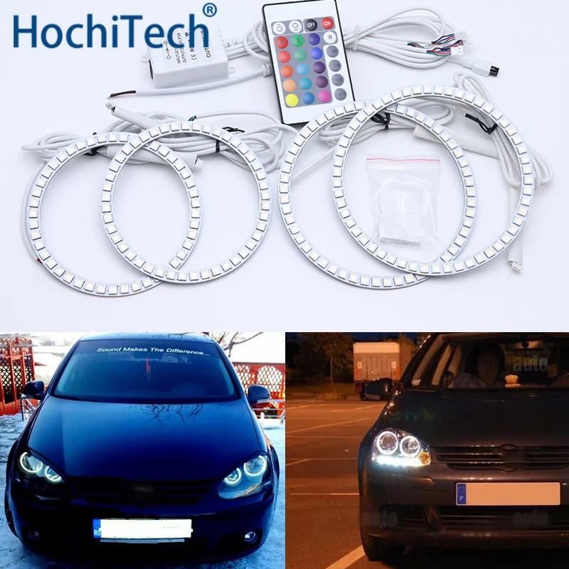 Для VOLKSWAGEN golf 5 V mk5 2004 2005 2006 2007 2008 2009 Многоцветный комплект светодиодов глаза ангела
