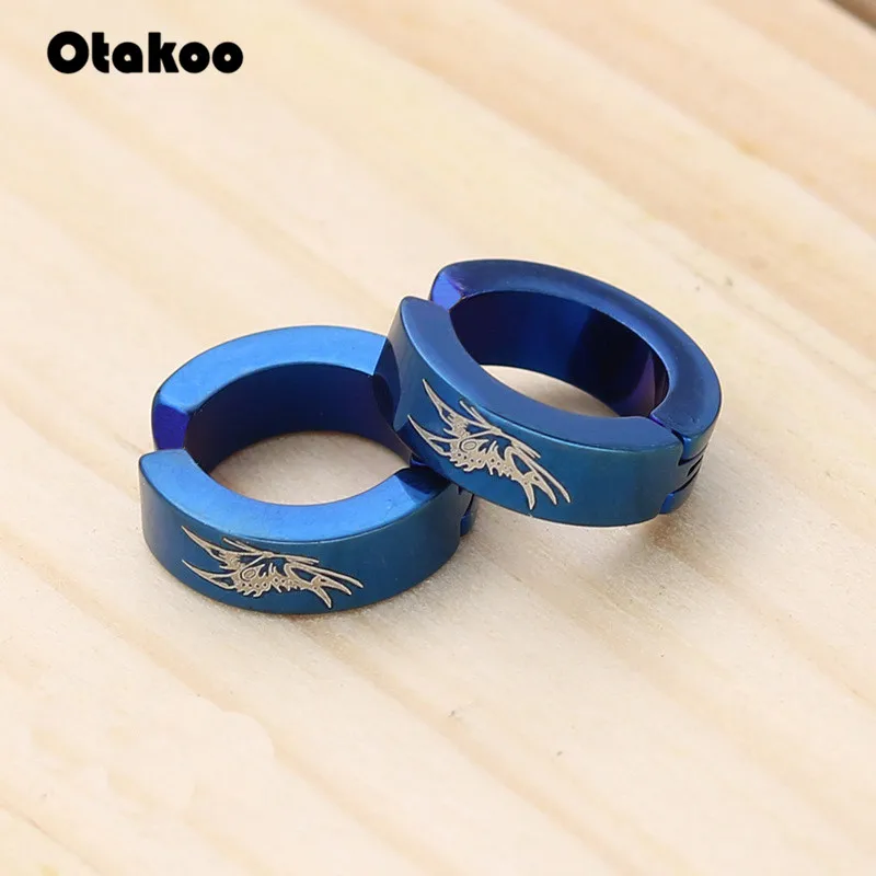 Otakoo модные магнитные клипсы для ушей с сильным магнитом без пирсинга черные