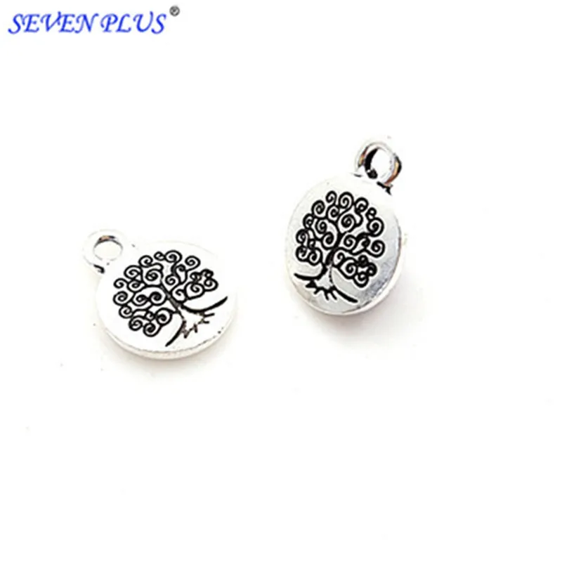 

High Quality 20 Pieces/Lot Diameter 15mm Antique Gold Color Tree Of Life Charm Metal Bracelet Charms For Jewelry Making